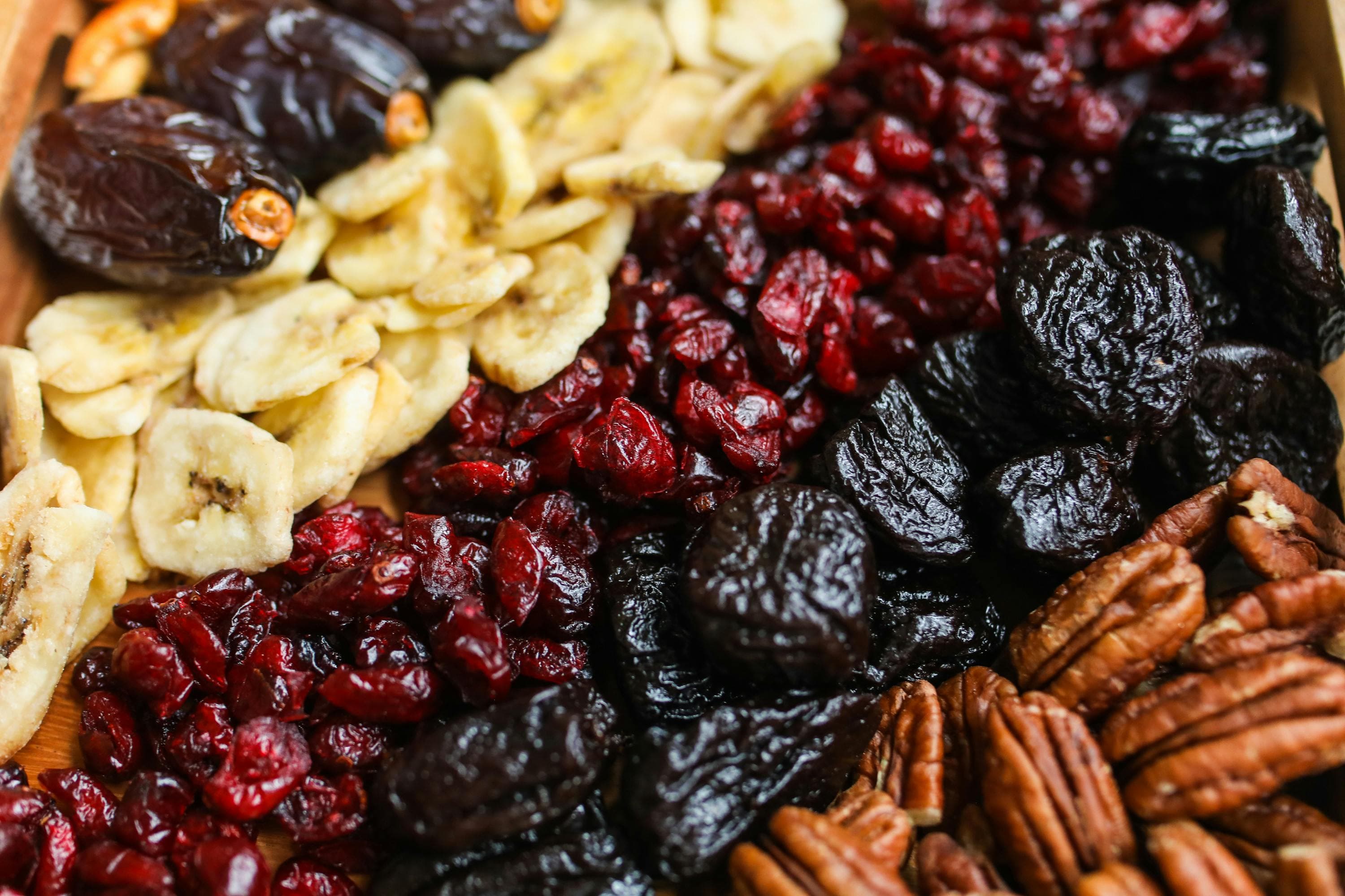 Dry fruits background